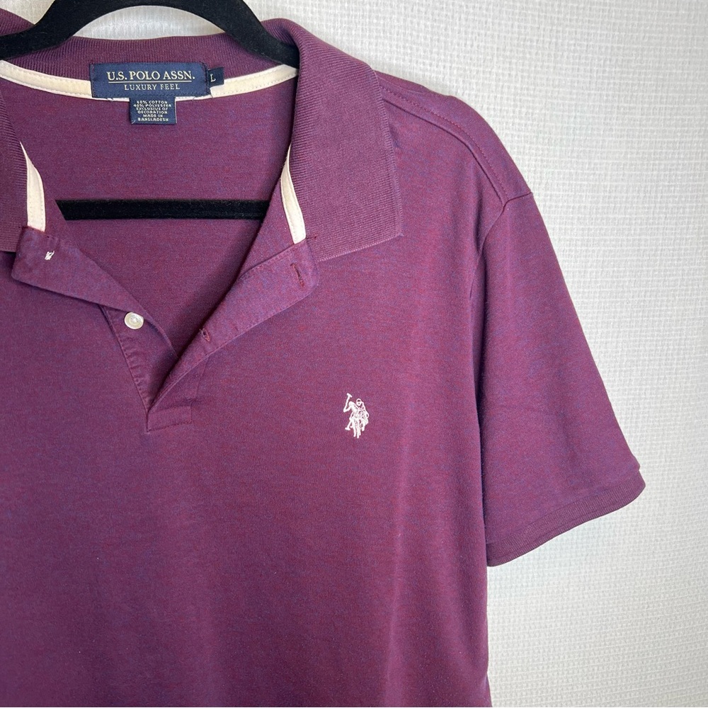 U.S. Polo Assn. | Size Large Mens Purple Polo Shirt Classic Style